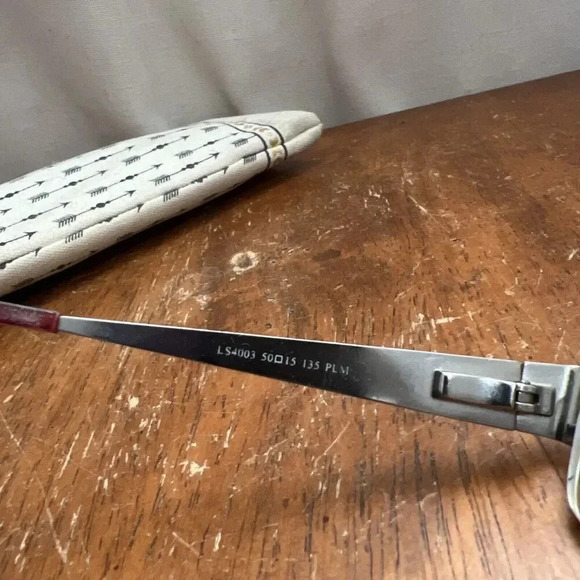 Levi Strauss Eyeglasses Frames LS4003 Red Red‎ Rectangular Full Rim 50-15-135 - Picture 6 of 8